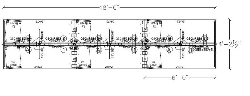 Compile 6 Person 54"H 2' x 6' Workstation Typical