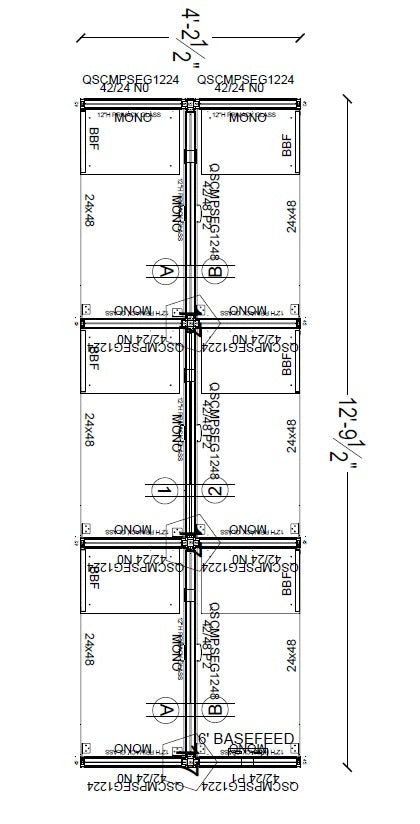 Compile 6 Person 54"H 2' x 4' Workstation Typical