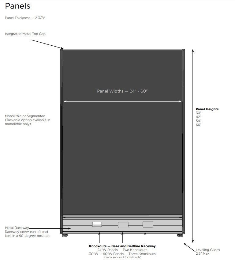 Compile 4 Person 54"H 8' x 8' Workstation Typical