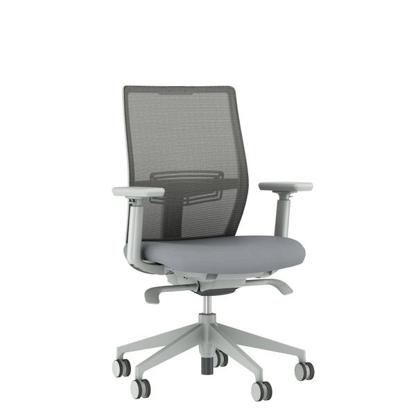Devens Grey Frame Configurable High Back Task Chair