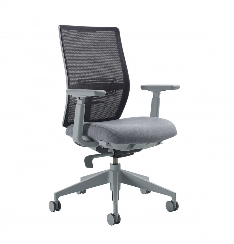 Devens Grey Frame Configurable High Back Task Chair