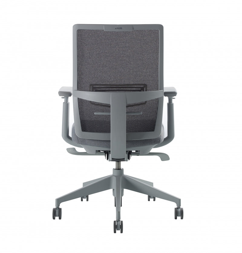 Devens Grey Frame Configurable High Back Task Chair