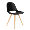Eclipse Guest Chair on a Modern Wood Base