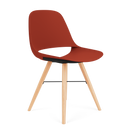 Eclipse Guest Chair on a Modern Wood Base