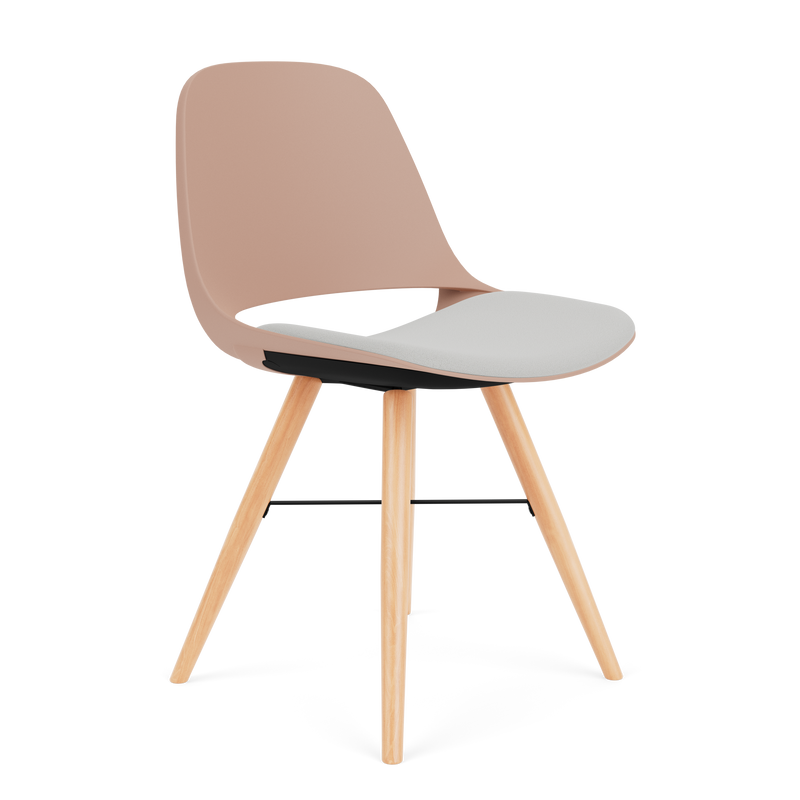 Eclipse Guest Chair on a Modern Wood Base