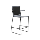 Splash Stackable Mesh Back Counter Stool on a Sled Base