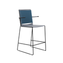 Splash Stackable Mesh Back Counter Stool on a Sled Base