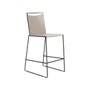 Splash Stackable Poly Back Bar Stool on a Sled Base