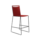 Splash Stackable Poly Back Bar Stool on a Sled Base