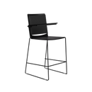 Splash Stackable Mesh Back Bar Stool on a Sled Base
