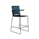 Splash Stackable Mesh Back Bar Stool on a Sled Base