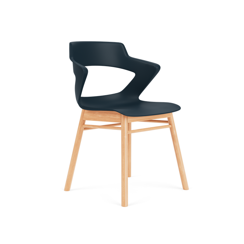 Zee Chairs Guest Chair on a Modern Wood Base