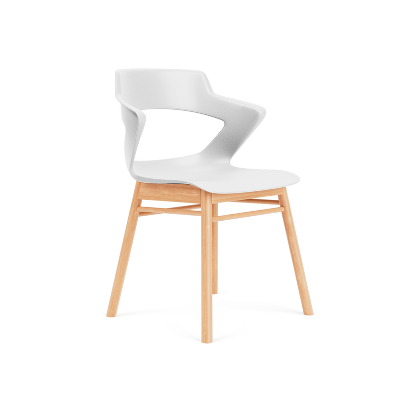 Zee Chairs Guest Chair on a Modern Wood Base