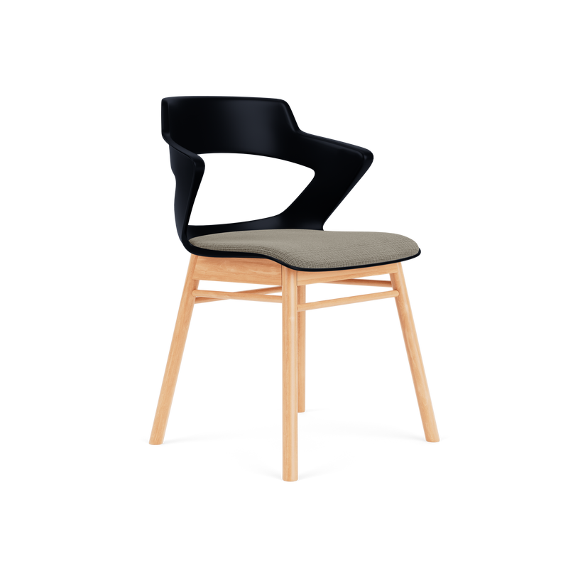 Zee Chairs Guest Chair on a Modern Wood Base