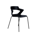 Zee Chairs Stackable Chair on a 4-Leg Base