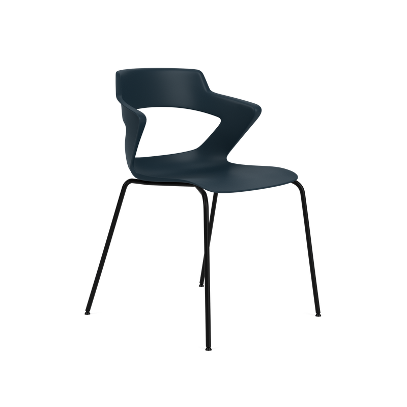 Zee Chairs Stackable Chair on a 4-Leg Base