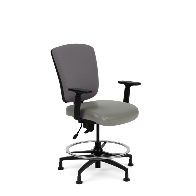 Brisbane HD 24/7 Mid Back Stool with a Medium B Seat