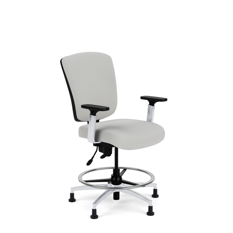 Brisbane HD 24/7 Mid Back Stool with a Large C Seat