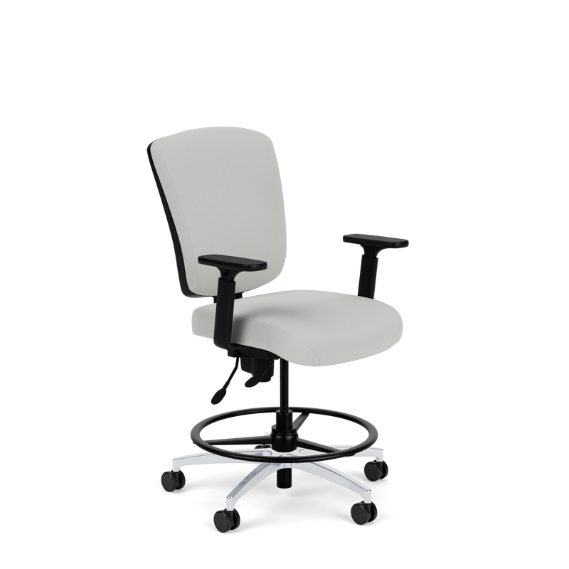 Brisbane HD 24/7 Mid Back Stool with a Standard A Seat