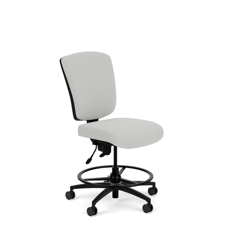 Brisbane HD 24/7 Mid Back Stool with an Extra-large D Seat