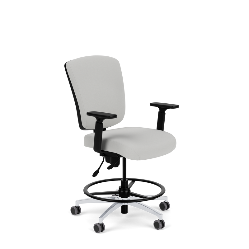 Brisbane HD 24/7 Mid Back Stool with an Extra-large D Seat