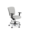 Brisbane HD 24/7 Mid Back Stool with an Extra-large D Seat