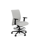 Proform Mid Back Stool with Parallel Stitch