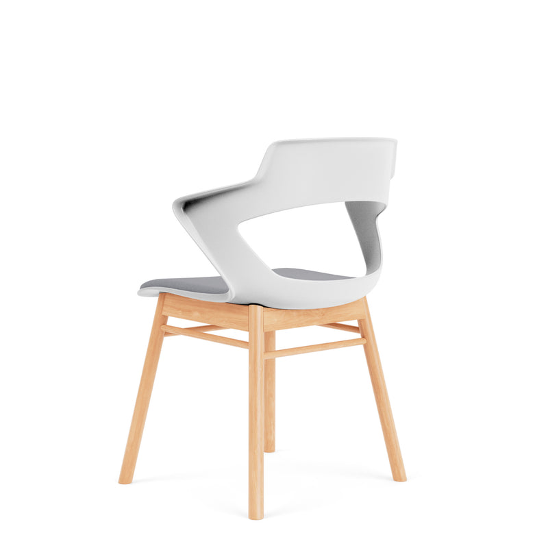 Zee Chairs Guest Chair on a Modern Wood Base