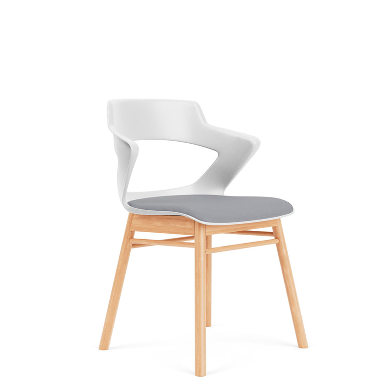 Zee Chairs Guest Chair on a Modern Wood Base