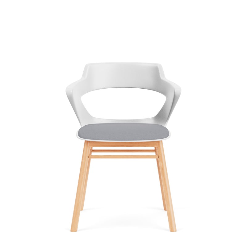 Zee Chairs Guest Chair on a Modern Wood Base