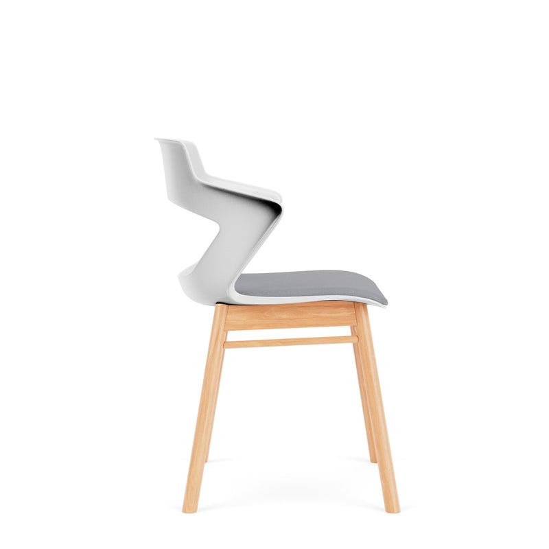 Zee Chairs Guest Chair on a Modern Wood Base