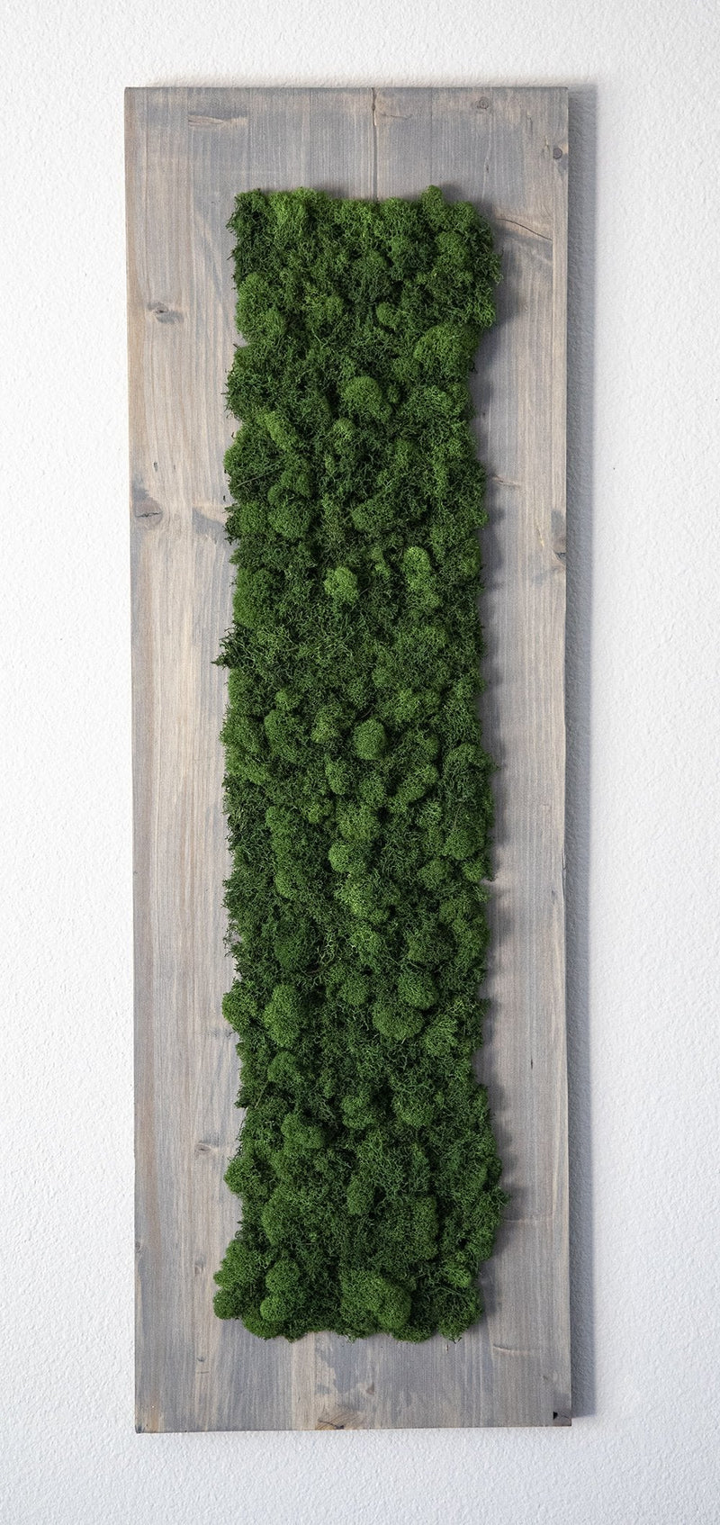 Finished Wood Moss Wall Decor