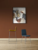 Itzee Counter Height Stool, Sled Base