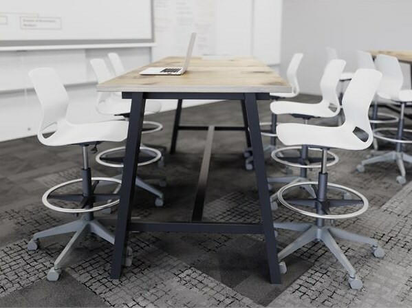 72"W x 36"D x 41"H Midtown Heavy Duty Standing Height Conference Table