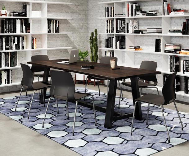 KFI 96"W x 36"D x 29"H Pressure Laminate Midtown Collaborative Table