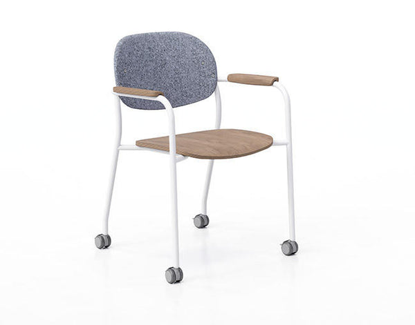 KFI Tioga Chair with PET Felt Back and Laminate Seat