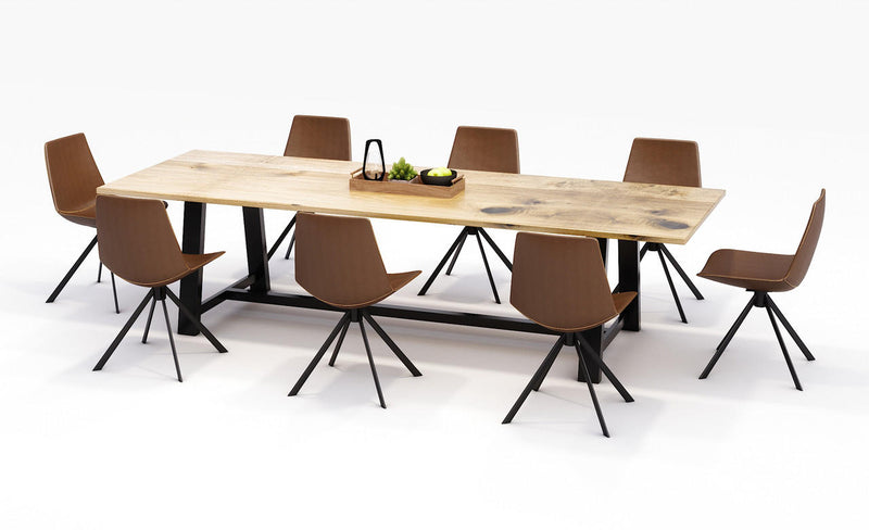 120"W x 36"D x 29"H Midtown Heavy Duty Wood Top Collaborative Table