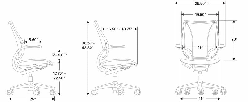 Liberty Task Chair - White Mesh