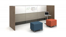 LB Ottoman with Casters 24D