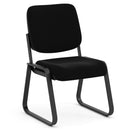 Value Armless, Sled Base Guest Chair with Black Frame