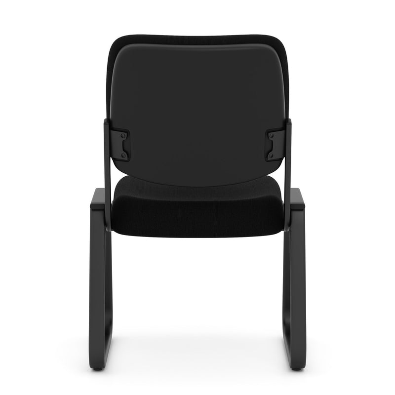 Value Armless, Sled Base Guest Chair with Black Frame