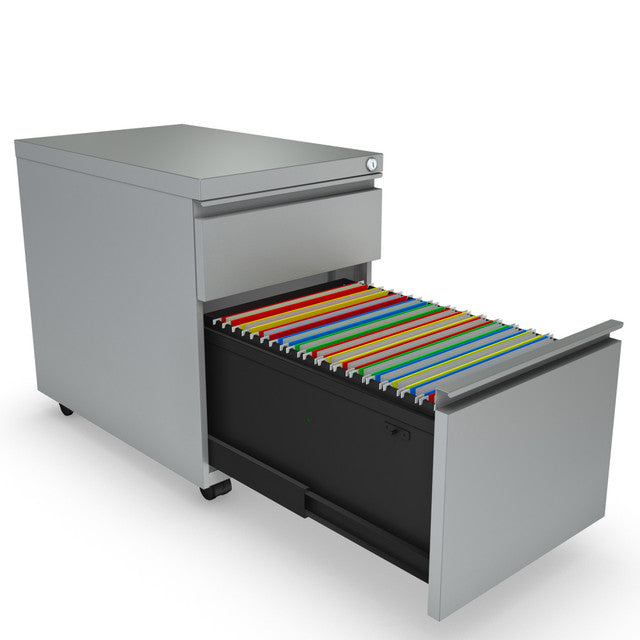 OS 2 Drawer Metal File and Box Pedestal - 22"D
