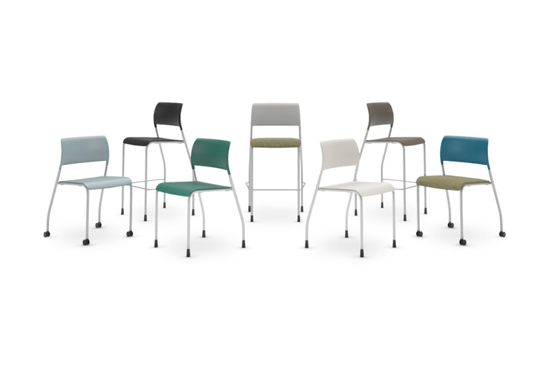Pierce Configurable Side Chair on Casters