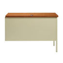 Raleigh 42"W Single Pedestal Steel Return