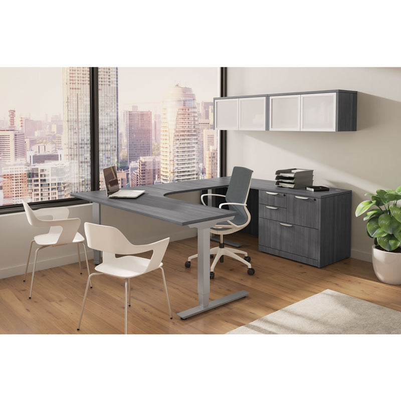 OS Laminate Optional Silver Glass Hutch Doors - For OS144OH, OS208OH, & P2044OH Hutches
