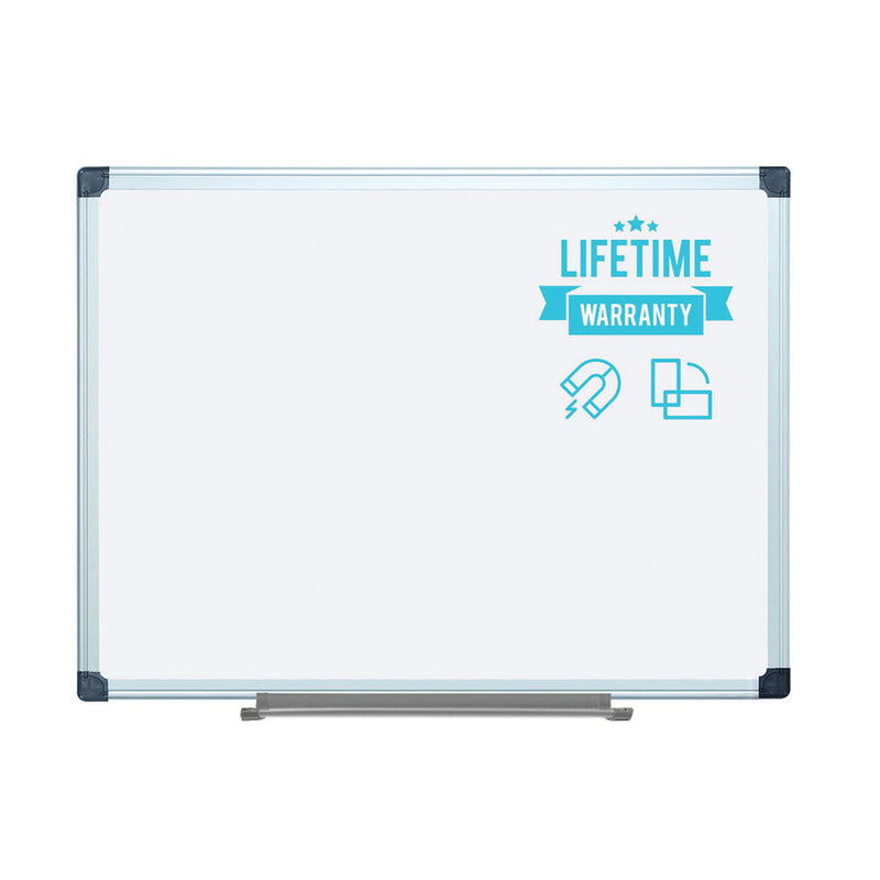 Vizual Magnetic Porcelain Dry-Erase Board with Aluminum Frame - 36" x 48"