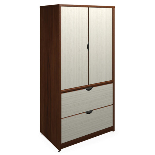 OS 2 Drawer Lateral, 72'' H Storage Cabinet with Double Doors and Locks