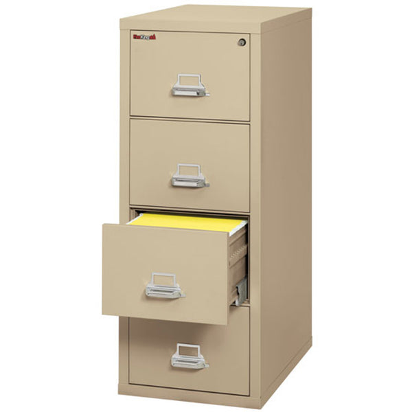 OS 4 Drawer Fireproof Vertical Letter File Cabinet - 31-1/2" Deep