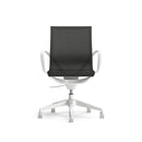 Roya White Frame, Black Mesh Lite Task/Conference Chair