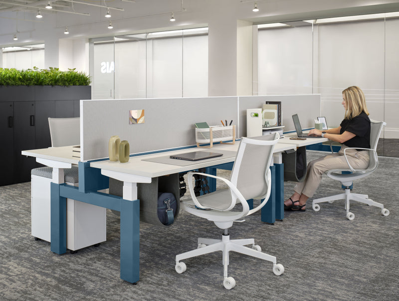 Roya White Frame, White Mesh Lite Task/Conference Chair